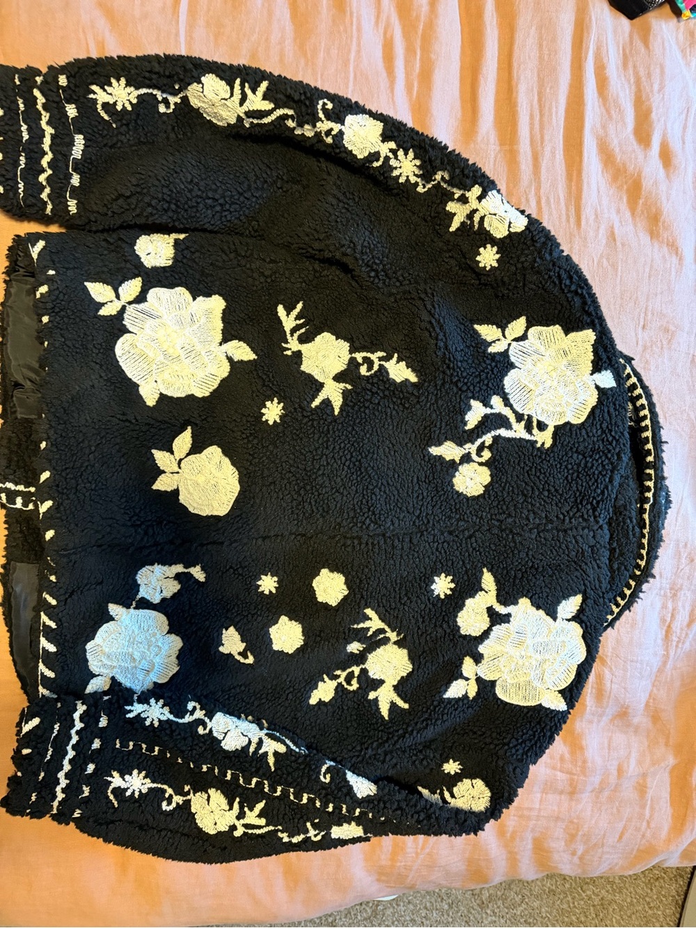 Free People Maya Embroidered Sherpa jacket - Picture 5 of 7